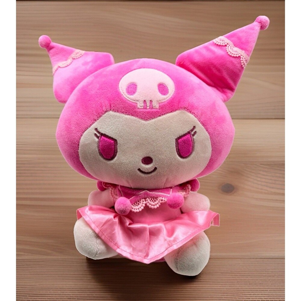 HELLO KITTY & Friends PINK Monochorme Sanrio Kuromi 12” Plush Toy Jazwares 2024